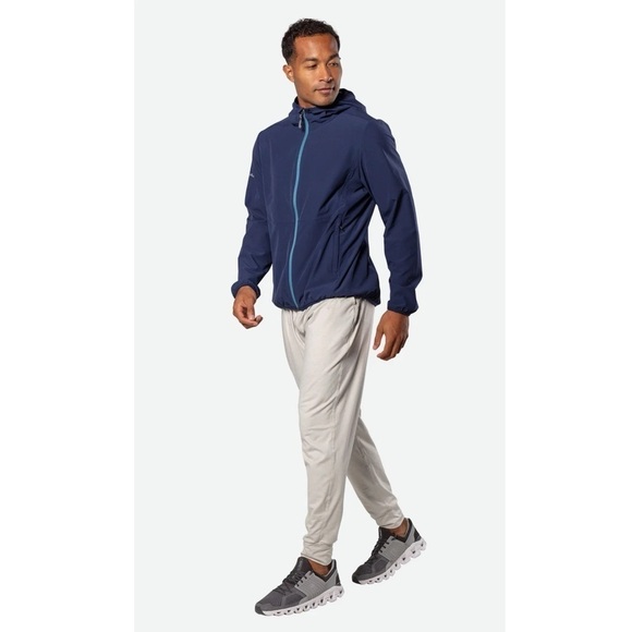 Nathan Tour Hooded Waterproof Jacket Peacoat Navy Blue Medium NWT - Picture 14 of 15